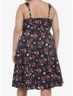 Best deal 🤩 Dark Roses Retro 👗 Dress Plus Size 🌟 7 Best deal 🤩 Dark Roses Retro 👗 Dress Plus Size 🌟 -HT Style Outlet Store 19715929 av2