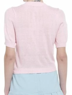 Best Pirce 🎉 Pink Argyle 👧 Girls Crop Cardigan 👏 -HT Style Outlet Store 19756117 av2