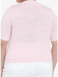 Cheap 🔔 Pink Argyle 👧 Girls Crop Cardigan Plus Size 🔥 -HT Style Outlet Store 19756125 av2