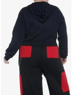 Cheap 👏 Skulls In Love 👧 Girls Crop Hoodie Plus Size 🥰 -HT Style Outlet Store 19756205 av2