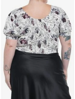 Brand new 👍 Dark Romance Ivory Sweetheart 👧 Girls Woven Crop Top Plus Size 👏 -HT Style Outlet Store 19756320 av2