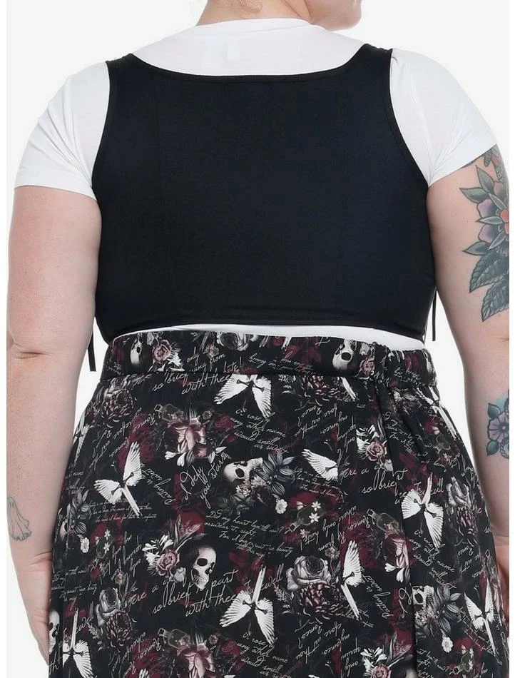 Cheapest 😉 Black Lace-Up Corset 👧 Girls Tank Top Plus Size 😀 5 Cheapest 😉 Black Lace-Up Corset 👧 Girls Tank Top Plus Size 😀 - Image 3