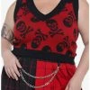 Deals 💯 Skulls With Heart Eyes 👧 Girls Crop Sweater Vest Plus Size 💯 -HT Style Outlet Store 19840433 hi