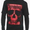 Discount 🎁 Disturbance Skull Twofer Long-Sleeve T-Shirt ⌛ -HT Style Outlet Store 19912923 hi