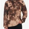 Best deal 🥰 Butterfly Embroidered Brown Wash Long-Sleeve T-Shirt 🎉 -HT Style Outlet Store 19912931 hi