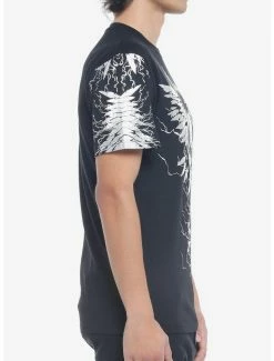 Best Sale ✨ Silver Skull With Wings T-Shirt ✨ -HT Style Outlet Store 19929447 av3