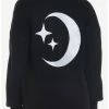 Outlet ✨ Moon & Stars Embroidered Oversized 👧 Girls Cardigan 🧨 -HT Style Outlet Store 19943593 hi