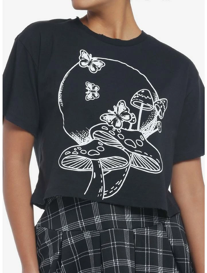 Flash Sale โญ Mushroom Moon ๐ง Girls Crop T-Shirt ๐ 3 Flash Sale โญ Mushroom Moon ๐ง Girls Crop T-Shirt ๐