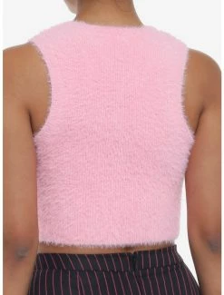 Best Pirce 💯 Pink Fuzzy Rhinestone Peek-A-Boo 👧 Girls Top 😍 -HT Style Outlet Store 19965348 av2