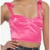 Top 10 ⌛ Pink Satin Bustier Top ✔️ -HT Style Outlet Store 19965352 hi