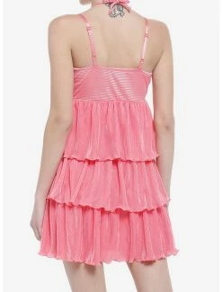 Outlet 😉 Bubblegum Pink Tiered 👗 Dress 🌟 -HT Style Outlet Store 19965582 av2