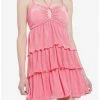Outlet 😉 Bubblegum Pink Tiered 👗 Dress 🌟 -HT Style Outlet Store 19965582 hi