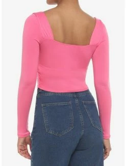 New ๐ Hot Pink Cutout ๐ง Girls Crop Long-Sleeve Top ๐ 7 New ๐ Hot Pink Cutout ๐ง Girls Crop Long-Sleeve Top ๐ -HT Style Outlet Store 19965655 av2