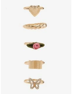 Coupon 🔔 Rose Heart Book Ring Set 😍