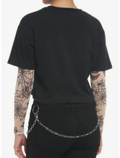 Budget 🥰 Tattoo Mesh Twofer 👧 Girls Crop Long-Sleeve T-Shirt 🌟 -HT Style Outlet Store 20000074 av2