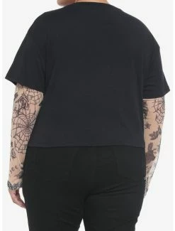 Coupon ✔️ Tattoo Mesh Twofer 👧 Girls Crop Long-Sleeve T-Shirt Plus Size 🎁 -HT Style Outlet Store 20000082 av2