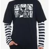 Coupon ⭐ Skeleton X-Rays Twofer Long-Sleeve T-Shirt ✔️ -HT Style Outlet Store 20009649 hi