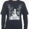 New ⌛ Dark Alice In Wonderland Skulls TwoFer Long-Sleeve T-Shirt 🎉 -HT Style Outlet Store 20009673 hi