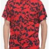 Brand new 🛒 Red Skull Woven Button-Up 😉 -HT Style Outlet Store 20009711 hi