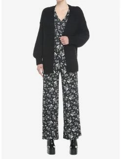 Hot Sale 😍 Black Chunky Knit 👧 Girls Open Cardigan 💯 -HT Style Outlet Store 20069513 av1