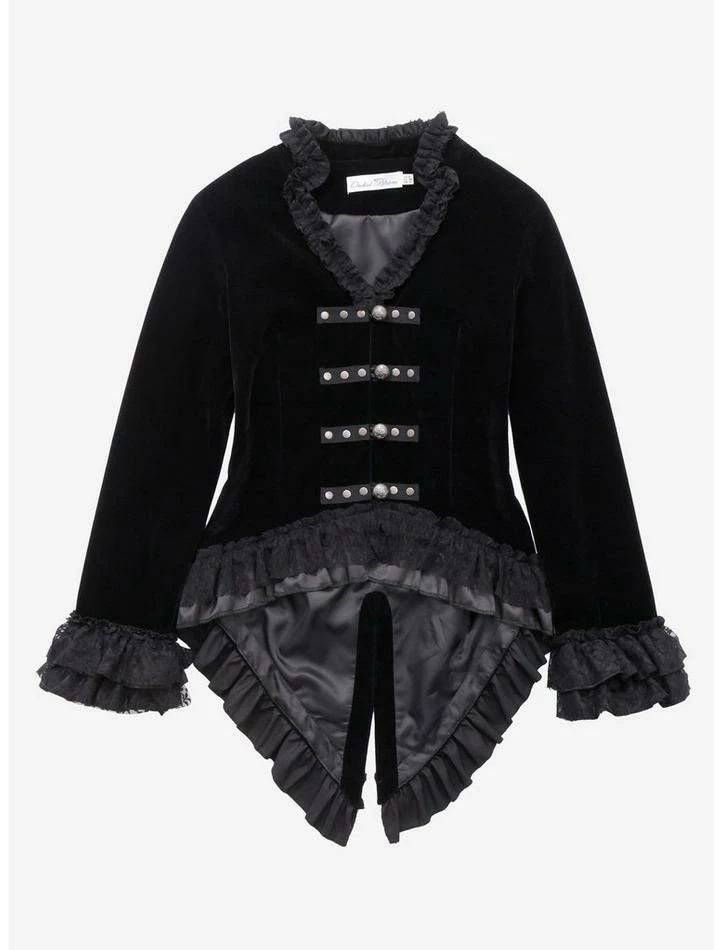 New ๐ Black Velvet Lace-Up ๐ง Girls Jacket โ 3 New ๐ Black Velvet Lace-Up ๐ง Girls Jacket โ