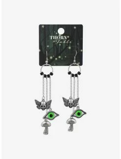 Best deal 🌟 Skull Eye Mushroom Drop Earrings 🌟