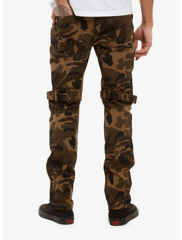 Outlet ❤️ Camouflage & Hardware Straight Leg Pants ⭐ 4 Outlet ❤️ Camouflage & Hardware Straight Leg Pants ⭐ - Image 2