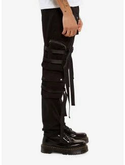 Top 10 🌟 Black Cargo Pockets & Straps Pants 👏 -HT Style Outlet Store 20136587 av2